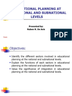 Deasis - Educational Planning at The National and Sub-National Levels