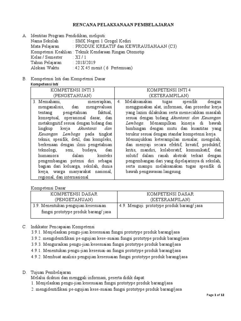 Pengujian Kesesuaian Prototype Produk | PDF | Karier & Perkembangan