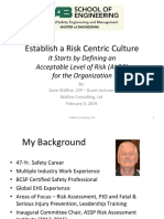 Feb 3 Dave Walline - Establishing A Risk Centric Culture PDF