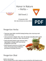 Kelas Kepahaman Herb - Modern & Tradional Medicine