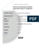 Articulos y Sus Identificaciones de Problema, Obejtivo, Justificacion, Metodologia y Variables