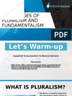 Lesson 11: Challenges of Pluralism and Fundamentalism