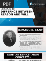 Lesson 8:: Differnce Between Reason and Will