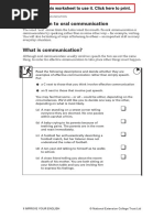 Introduction To Oral Communication: Print This Worksheet To Use It. Click Here To Print