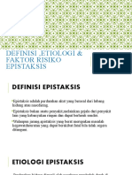 Definisi, Etiologi & Faktor Resiko Epistaksis