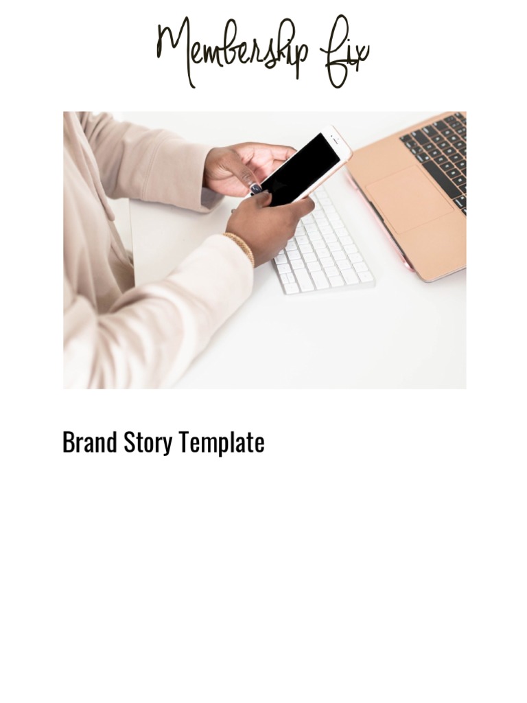 Brand Story Template PDF