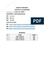 Código de La Clase Grado 3° PDF