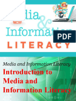LESSON 2 Introduction To Media and Informartion Literacy