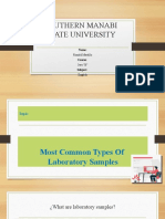 Laboratory Samples Types