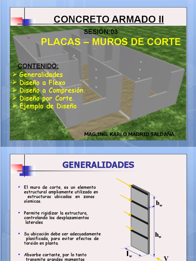 Sesion Iii Diseño de Placas | PDF | Ingeniero civil | Construyendo ...