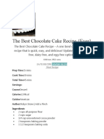 The Best One Bowl Chocolate Cake Recipe Ever