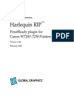 Harlequin Rip: Proofready Plugin For Canon W7200/7250 Printers