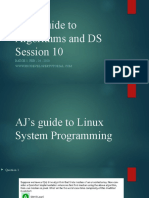 AJ's Guide To Algorithms and DS Session 10: BATCH 1: FEB - 24 - 2020