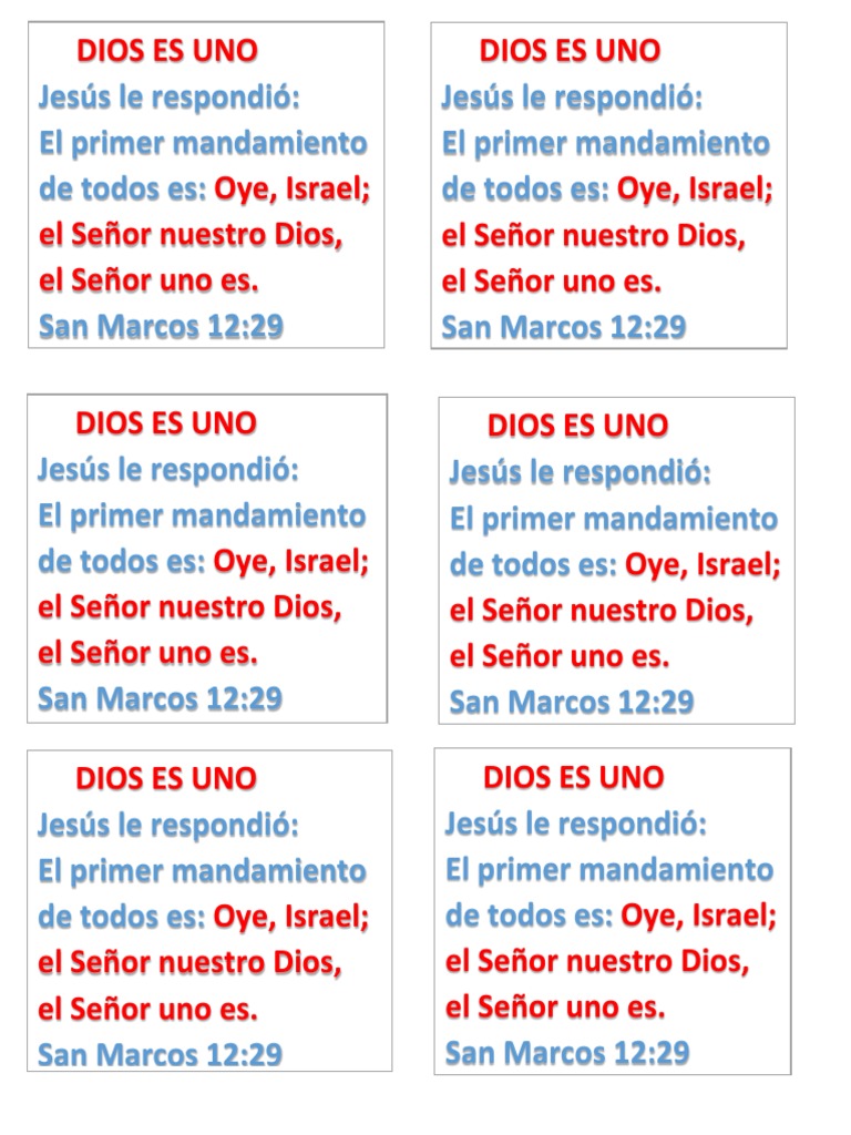 Dios Es Uno 1 Pdf Creencia Religiosa Y Doctrina Teología