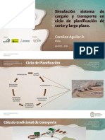 Proceso de simulación de carguío y transporte  dentro del ciclo de planificación de corto y largo plazo.