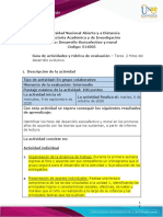 2 Guia de Actividades y Rúbrica de Evaluación - Unidad 1 - Tarea 2 - Hitos Del Desarrollo Evolutivo