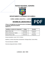 INFORME N6 QUIMICA ANALITICA DETERMINACION DE CLORUROS