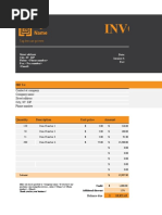 Sales Services Invoice 02