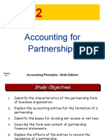 Accounting For Partnerships: Accounting Principles, Ninth Edition