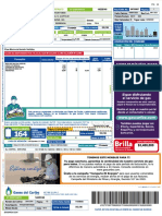 Factura de gas natural con detalles de consumo y cargos