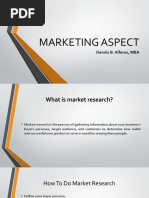 Marketing Aspect: Dennis B. Alferos, MBA