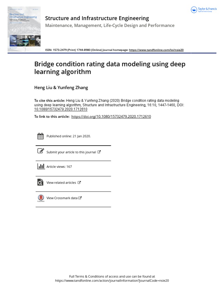 Deep Learning for Bridge Condition Rating | PDF | Deep Learning ...