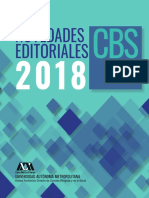 Catálogo editorial 2018