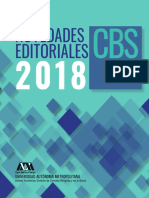 Catálogo Editorial 2018