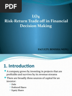 Risk-Return Trade-Off in Financial Decision Making