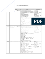 PLAN DE TRABAJO AL 30 DE MAYO