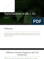 Satisfaction With Life: PSYC305