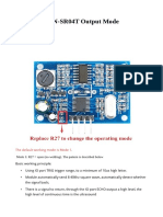 JSN-SR04T Output Mode: The Default Working Mode Is Mode 1