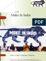 Presentation On: Make in India