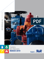 Tarifa Avk Válvulas España - Marzo 2019 PDF