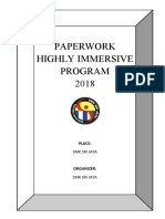 Paperwork Highly Immersive Program 2018: Place
