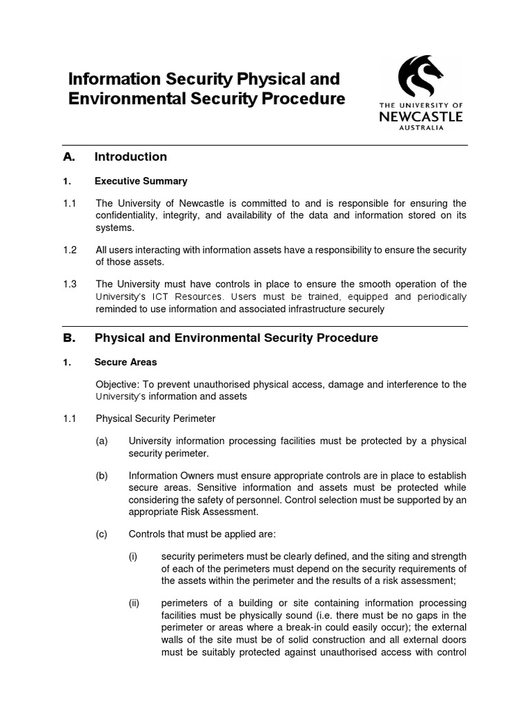 Protecting Information Assets A Comprehensive Guide to Physical and