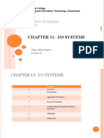 Chapter 11: I/O Systems: Al-Mansour University College Software Engineering and Information Technology Department