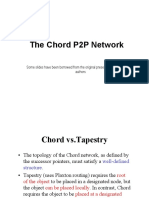 The Chord P2P Network: Some Slides Have Been Borrowed From The Original Presentation by The Authors