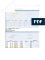 Recurring Invoices:-: Step1:-Define The Recurring Invoice Special Calendar Navigation:-Setup Calendar Special Calendar