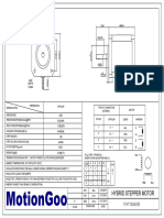 Motiongoo Stepper Motor Drawing-17HT19S4085