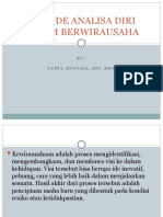 METODE ANALISA DIRI DALAM BERWIRAUSAHA Pert 3