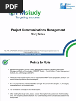 Project Communications Management: Study Notes