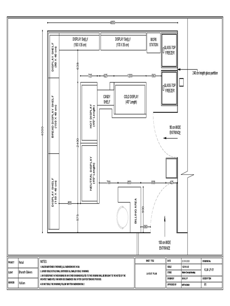 Small Bakery Floor Plan Layout | PDF