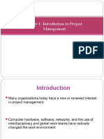 Chapter 1: Introduction To Project Management