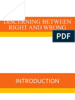 Discerning Between Right and Wrong