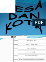 Desa Dan Kota