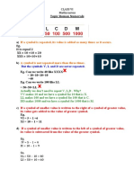 CLASS 6 Maths Notes Roman Numerals