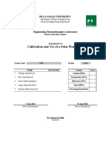 Calibration and Use of A Polar Planimeter: de La Salle University