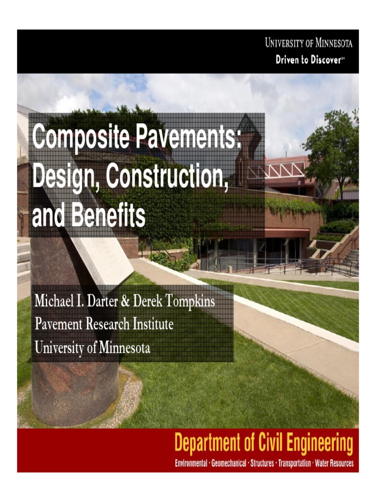 Composite Pavements Design, Construction, and Benefits PDF Road