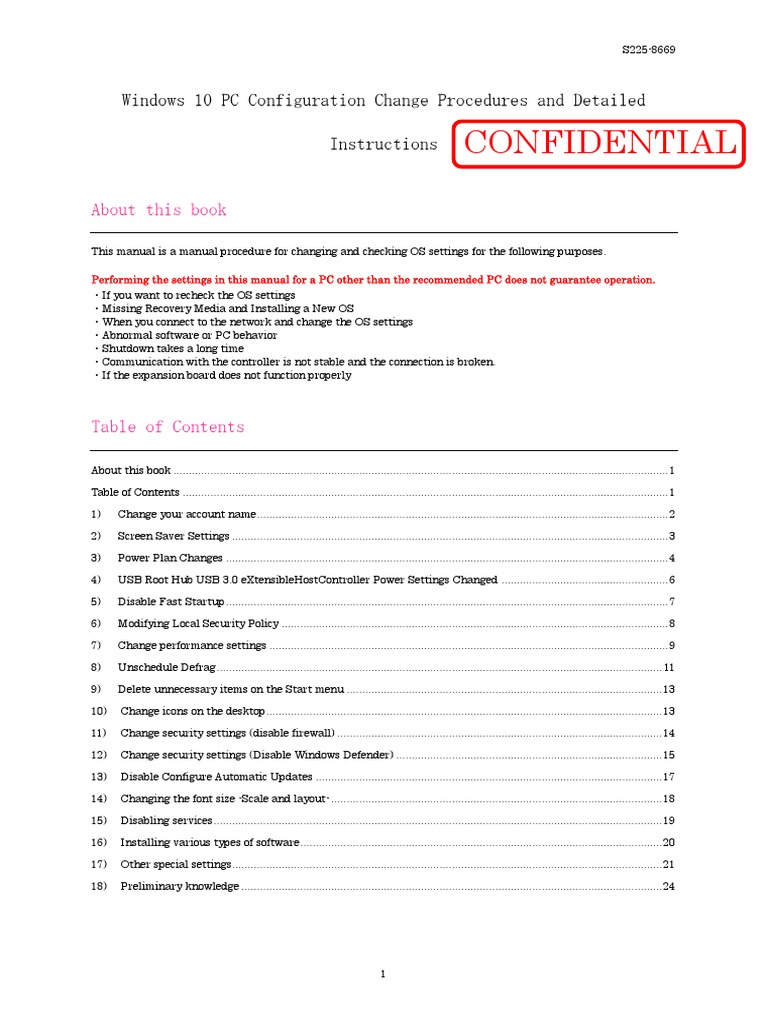 Windows 10 PC Configuration Guide | PDF | Windows Registry | Microsoft ...